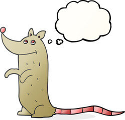 thought bubble cartoon rat