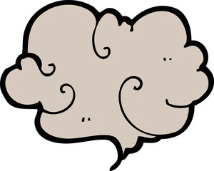 cartoon cloud of smoke