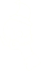 Spooky Skull Chalk Drawing