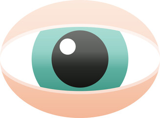 staring eye graphic icon