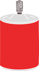 flat color style cartoon aerosol spray can