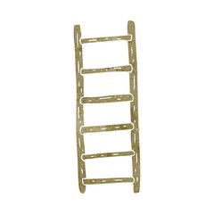 retro cartoon ladder