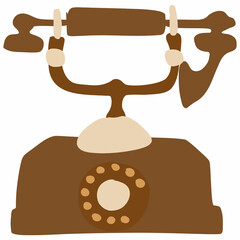 Retro phone for decoration.
