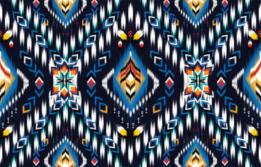 Ikat Indian seamless pattern design for fabric textile. 
Molde patron abstracts . Aztec, boho, geometric, fabric, 
ethnic, ikat, native, tribal, carpet, mandala, African,
American chevron vector.