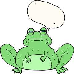 speech bubble cartoon frog