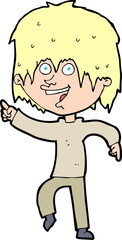 cartoon happy boy