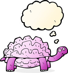 cartoon tortoise with thought bubble