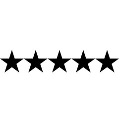 black star icon set