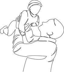 dad throws up baby dad plays with baby