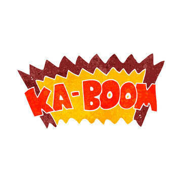 recommend clip art: retro cartoon comic book explosion
