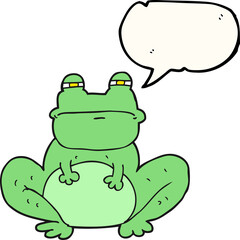 speech bubble cartoon frog