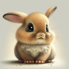 Obraz premium little rabbit, generative ai