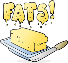 cartoon butter fats