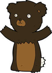 cute cartoon black bear