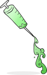 cartoon medical needle