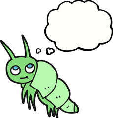 thought bubble cartoon little bug