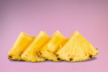 Fresh ripe tasty juicy pineapple fruit