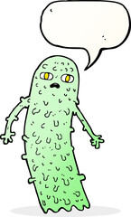 cartoon spooky ghost with speech bubble