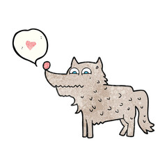 speech bubble textured cartoon dog