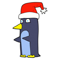 cartoon christmas penguin
