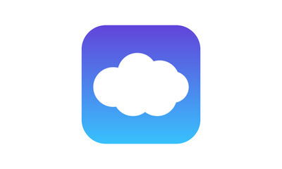 Cloud computing logo design vector	