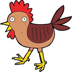 funny cartoon chicken