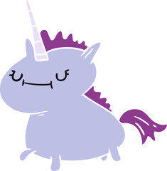cartoon doodle of a magical unicorn