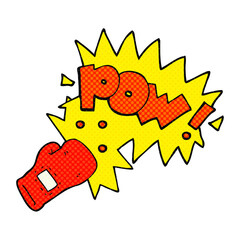 cartoon boxing glove punch