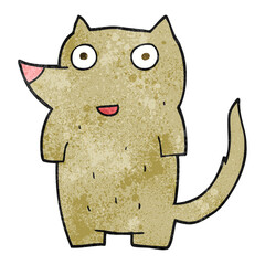 textured cartoon dog