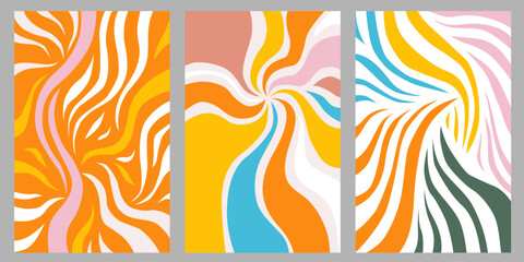 abstract colorfull lines , texture vector background set © TOPFORM