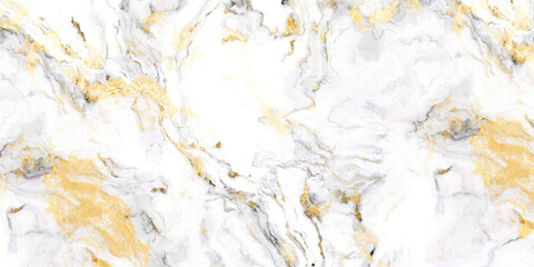 Naklejka na ściany i meble Calacatta glossy marble with grey streaks, satvario tiles, bianco superwhite, italian blanco catedra stone texture