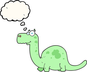 thought bubble cartoon dinosaur