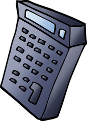 vector gradient illustration cartoon calculator