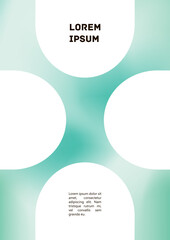 Vector Gradient Colorful Cover. Holographic Abstract Background Poster Design Template.