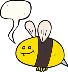speech bubble cartoon bee