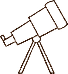 Telescope Charcoal Drawing