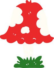 cartoon doodle mushroom
