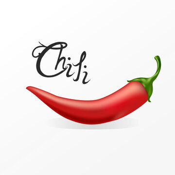 Red chili pepper, delicious, fresh and hot. For your delicious design