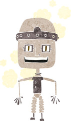 funny cartoon old robot