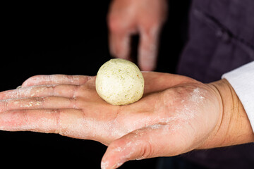 Handmade Chinese Qingming Festival green dumpling