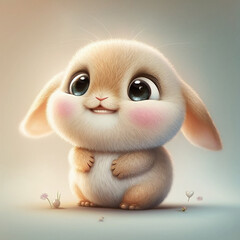 Funny little bunny, generative ai