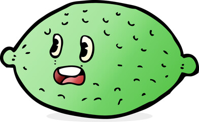 cartoon lime