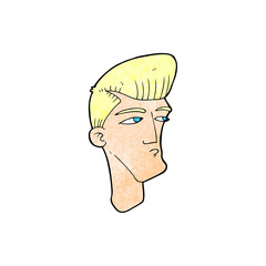 cartoon cool fashion guy