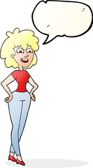 speech bubble cartoon surprised woman