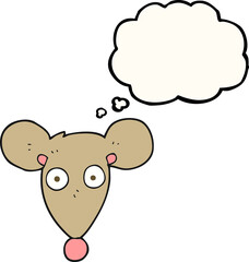 thought bubble cartoon mouse
