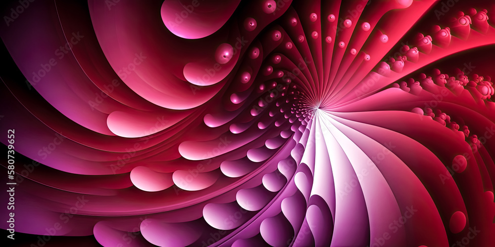 Poster vibrant red wallpapers, filled with intricate patterns, are generated by ai - generative ai.