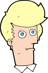cartoon staring face