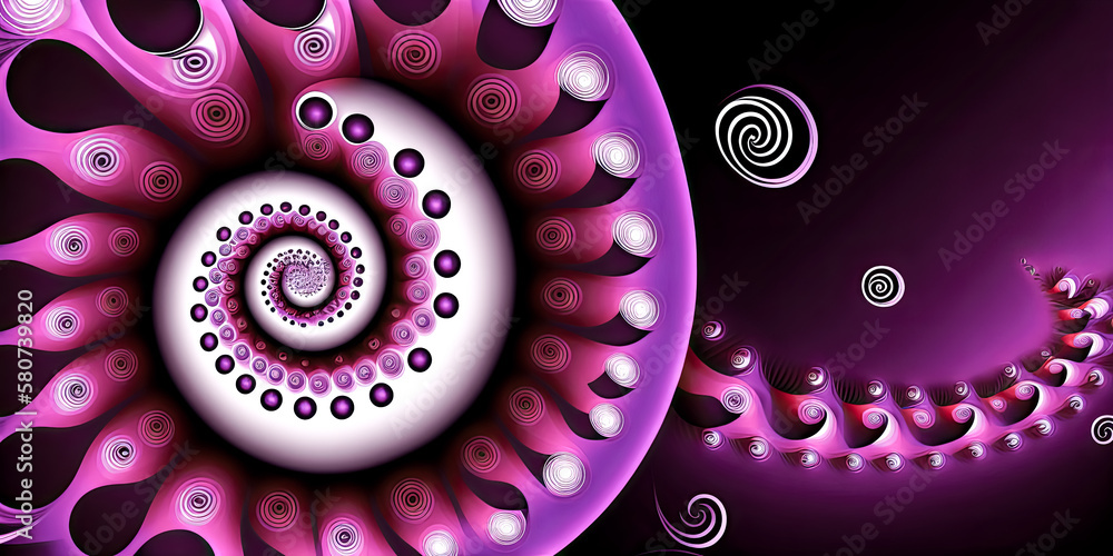 Poster a striking red pattern adorns a wall, its intricate design captivating the viewer's eye. - generativ