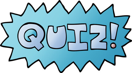 cartoon doodle quiz symbol