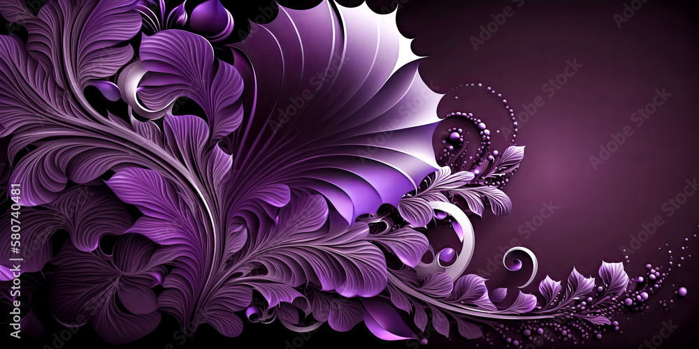 Aufkleber a mesmerizing purple abstract wallpaper, adorned with subtle and intricate design elements, was craf